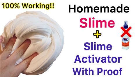 How To Make Slime Without Glue How To Make Slime At Home How To Make Slime Activator At Home