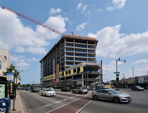 Clarendale Six Corners Tops Out In Portage Park Chicago Yimby