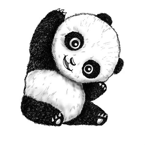 How To Draw A Panda Tutorial For Cute Panda Drawing