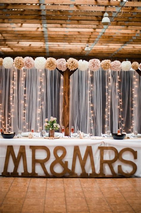 Rustic Country Barn Swetheart Table For Wedding Reception Deer Pearl
