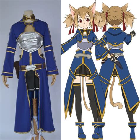 Sword Art Online Silica Costumes Sao Keiko Ayano Silica Cosplay Costume