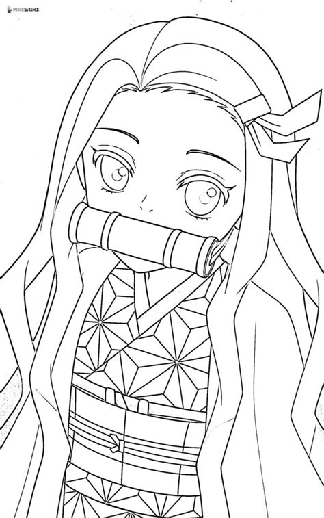 Free Printable Nezuko Coloring Pages Sexiz Pix