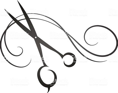 Scissors And Hair Sign For Beauty Salon Stock Vector Art