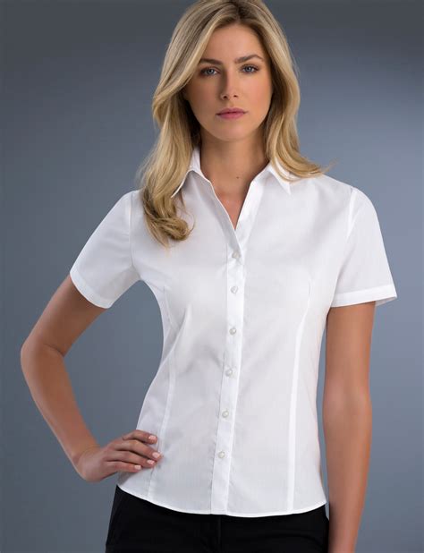 Uniform Australia John Kevin Uniforms 701 White Womens Slim Fit Short