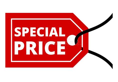 Red Special Price Sign Stock Vector Illustration Of Sale 92218816