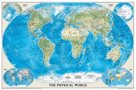 World Map With All Countries And Their Capitals Physical