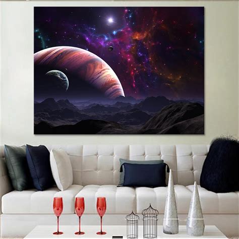 5d Diy Diamond Embroidery Starry Sky Planet Landscape Diamond Painting