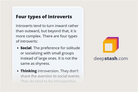 Four Types Of Introverts Deepstash