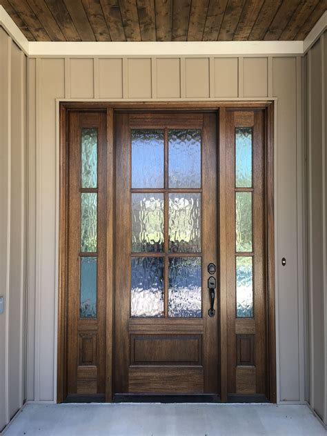 Mahogany Front Door With Privacy Glass See More Pictures On Instagram