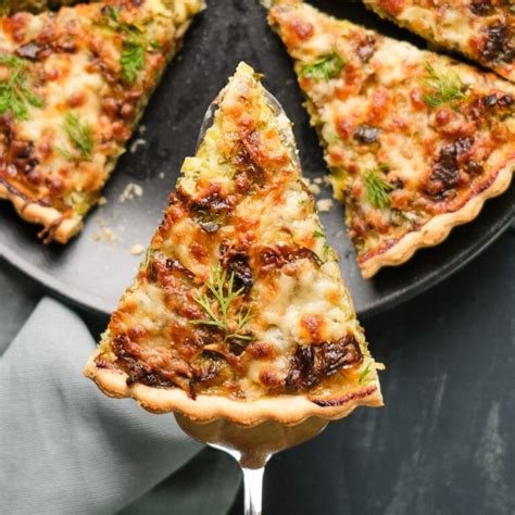 Vegetarian Cheese And Leek Quiche Give Recipe