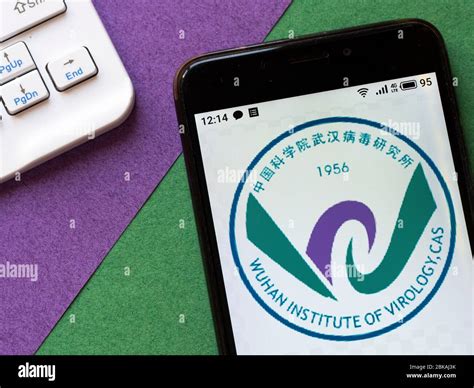 In This Photo Illustration A Wuhan Institute Of Virology Logo Seen