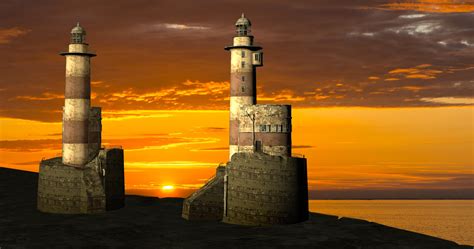 Free Images Sea Coast Horizon Silhouette Lighthouse Sunset Dawn