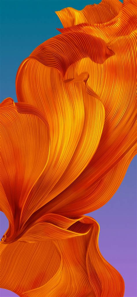 Orange Sheet Huawei Mate Xs Stock Wallpaper Wallpapers Central