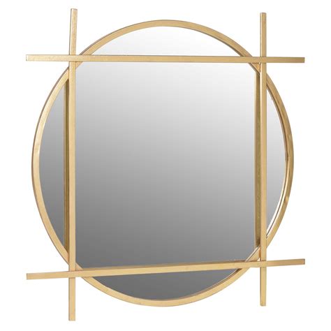 Gold Circle Square Wall Mirror Gold Framed Mirror Round Gold Mirror