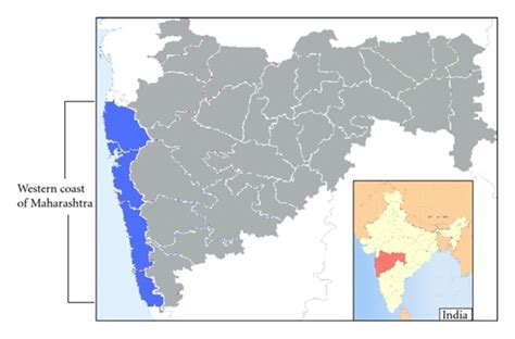 Map Of Western Coast Region Of Maharashtra India Download