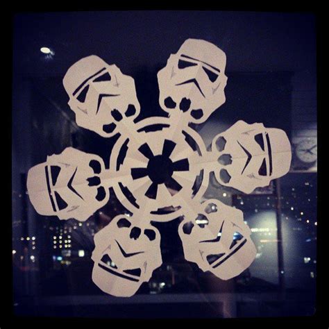 Stormtrooper Snowflakes Geeky Christmas Decorations Holiday Fun