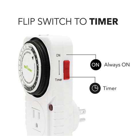 Bn Link 24 Hour Plug In Mechanical Timer Grounded Century Products