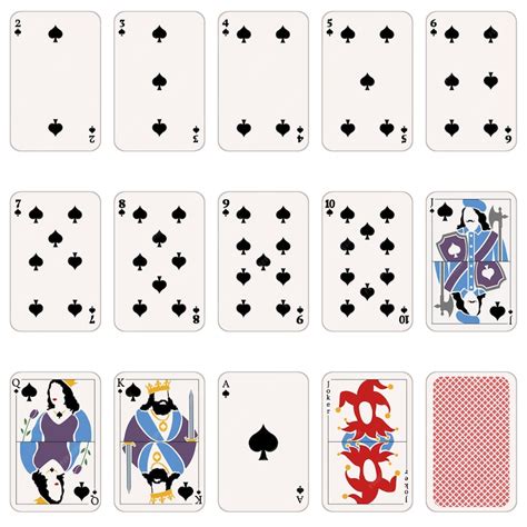 Premium Vector Vector Set Of Spade Suit Playing Cards