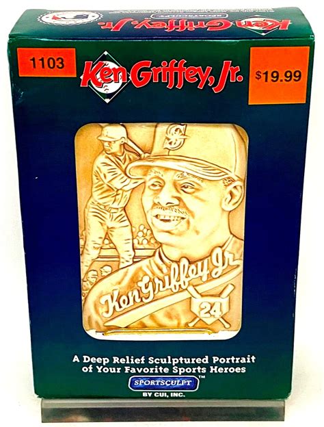 Vintage 1997 Sportsculpt Deep Sculpture Plaque Mlb Ken Griffey Jr