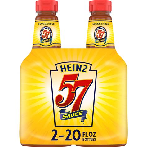 Heinz 57 Sauce 2 Ct Pack 20 Oz Bottles