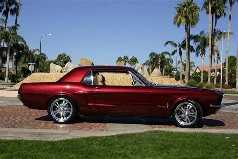 Just Old Mustangs — Red 1968 Hardtop Ford Mustang Ford Mustang