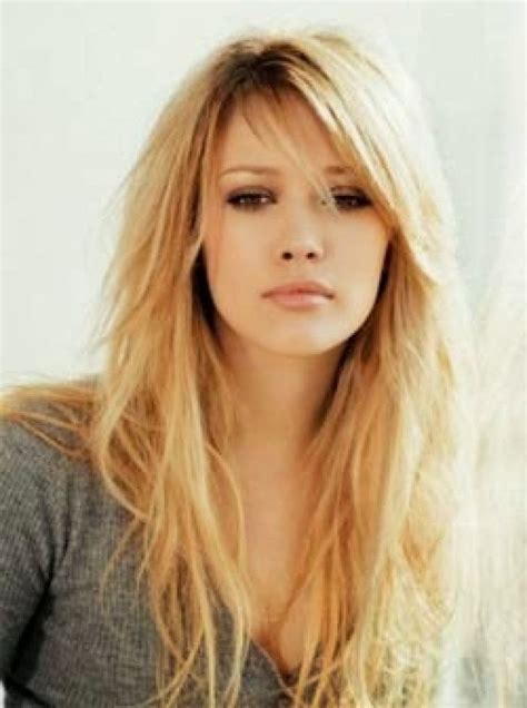 long layered hairstyles with bangs pinterest