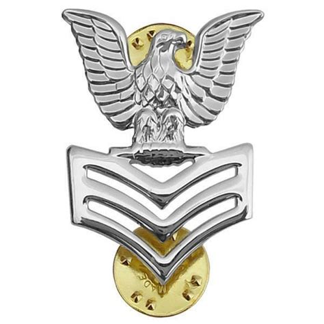 Genuine Us Navy Collar Device First Class Petty Officer E6 Mirror