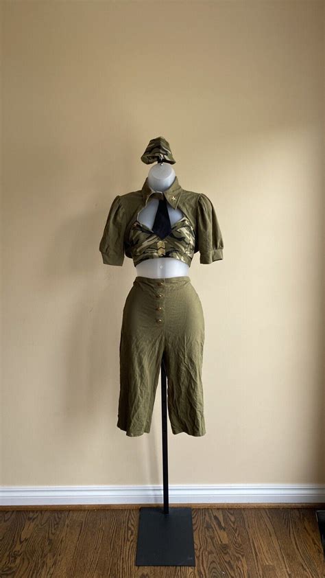 sexy army cadet halloween costume cosplay military gem