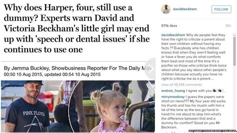 David Beckham Defends Giving Four Year Old Babe Dummy BBC News
