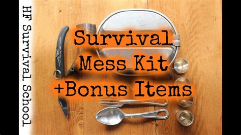 Survival Mess Kit For Bug Out Bag Youtube
