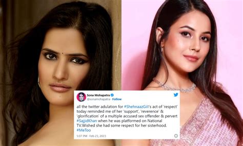 Sona Mohapatra Throws Shade At Shehnaaz Gill Dont Know What Her Talent Is Except Low Brow