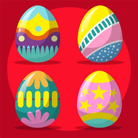 Easter Eggs 344348 Vector Art At Vecteezy