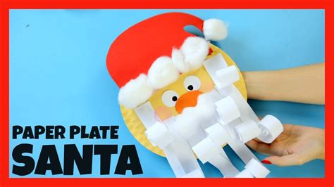 Santa Paper Plate Craft For Kids Fun Christmas Crafts