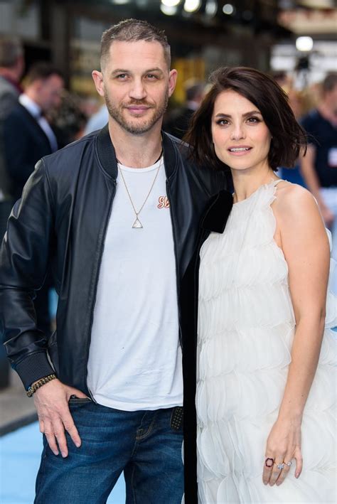 Tom Hardy And Charlotte Riley Swimming With Men Premiere Popsugar Celebrity