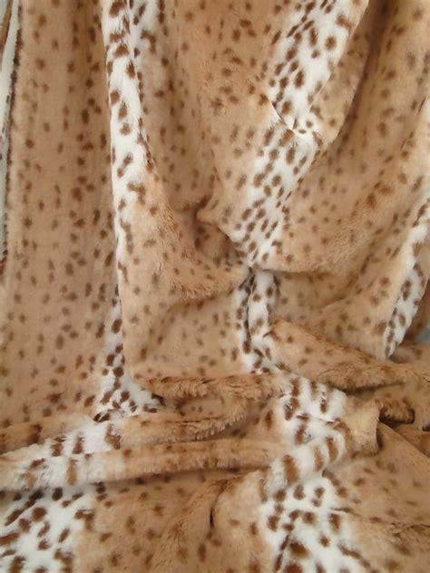 Beautiful Snow Leopard Faux Fur Fabric 18x60 By Austriandesigns 1997 Snow Leopard Faux Fur