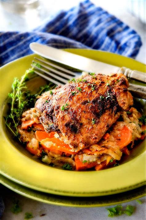 Baked Garlic Herb Chicken With Scalloped Sweet Potatoes Carlsbad Cravings