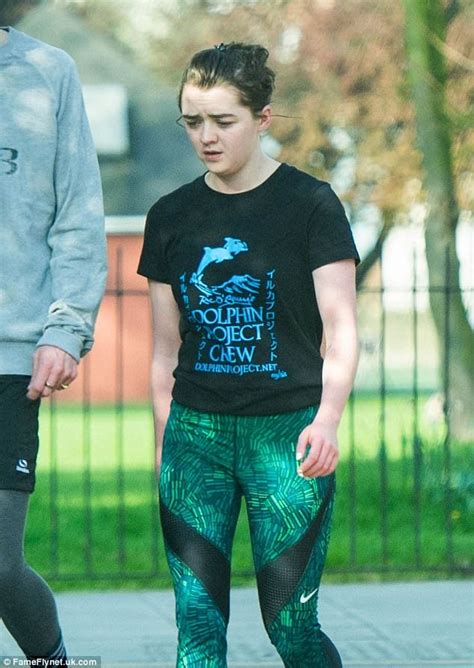 Game Of Thrones Star Maisie Williams Goes For A Jog