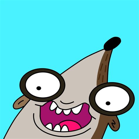 Rigby Regular Show Sticker By Rey~ Regular Show Vintage Cartoon