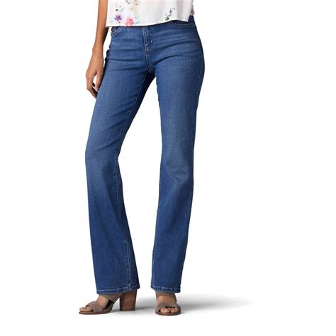 Womens Lee Flex Motion Regular Fit Bootcut Jeans Majestic