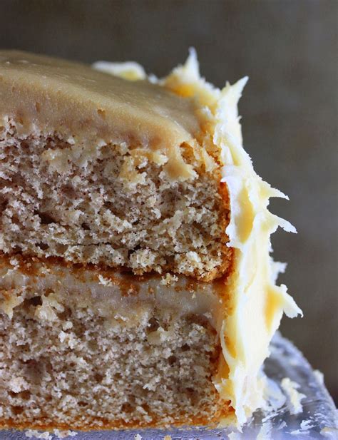 spice cake with caramel cream cheese frosting crunchygooey yummy cakes spice cake desserts