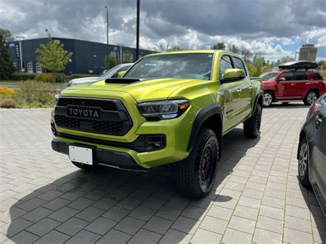 2022 Toyota Tacoma Trd Pro In Electric Lime Photo Gallery Reevto