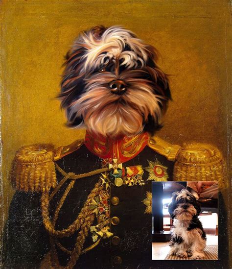 Buy Hand Crafted Custom Historical Pet Portrait On Rolled Canvas Made