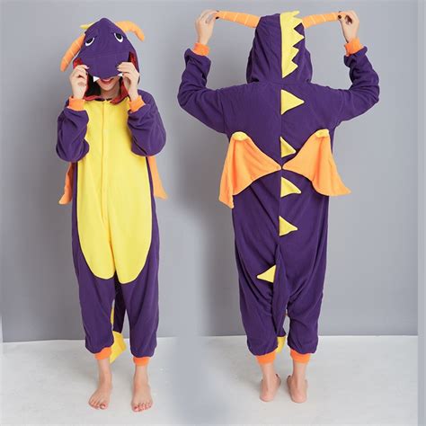 High Quality Adult Unisex Pajamas Cosplay Costume Sleepwear Spyro