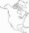 north america blank outline map | Dr. Melanie Patton Renfrew's Site