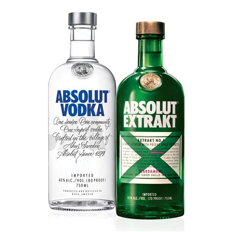 Kit Vodka Absolut Original 750ml Absolut Extrakt 750ml