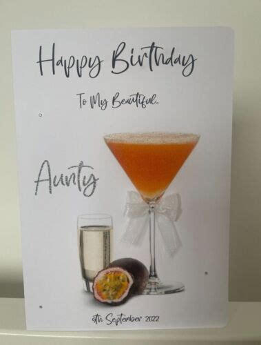 Personalised Pornstar Martini Themed Birthday Card Ebay