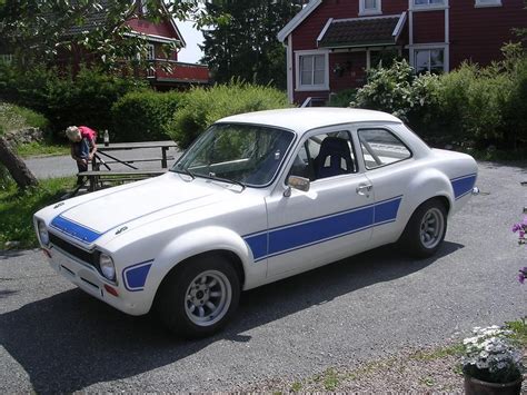 Ford Mark 1 White And Blue Car Ford Ford Escort Classic Cars