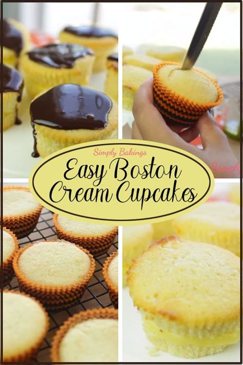 To make the cupcake batter: Easy Boston Cream Cupcakes | Recipe | Boston cream, Boston ...