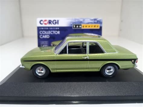 143 Corgi Vanguards Va04121 Ford Cortina Mk2 Lotus In Fern Green
