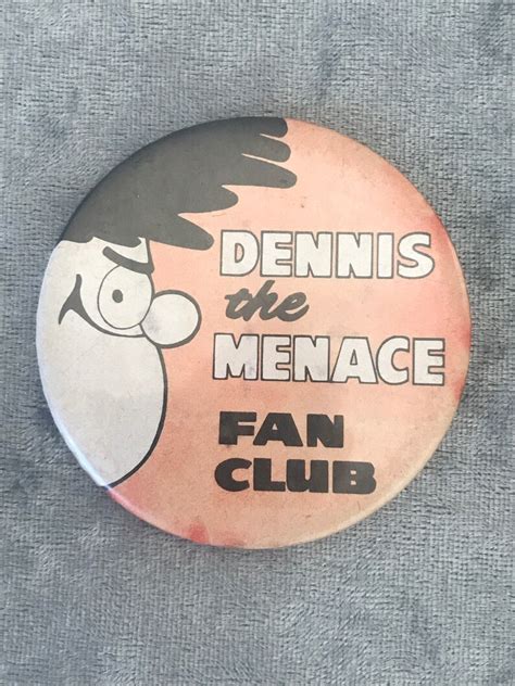 Dennis The Menace Fan Club Badge Etsy